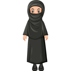 baby girl black hijab png background free download