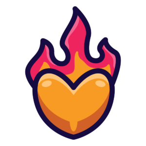 fire heart png free hd image download