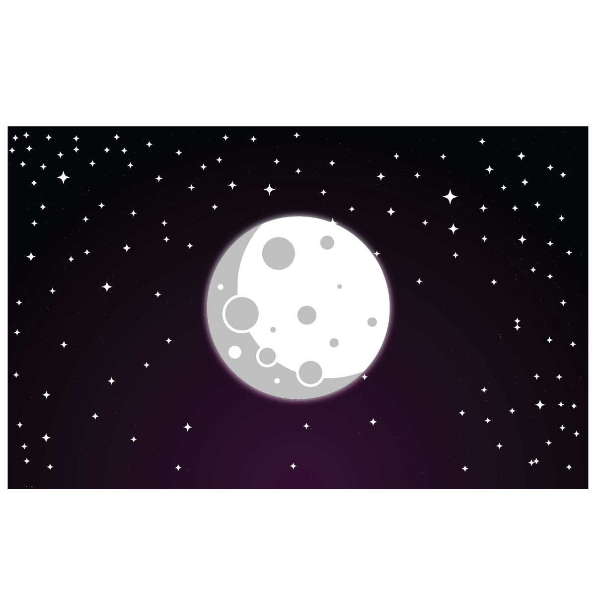 outer-space-galaxy-half-moon-and-stars background png transparent