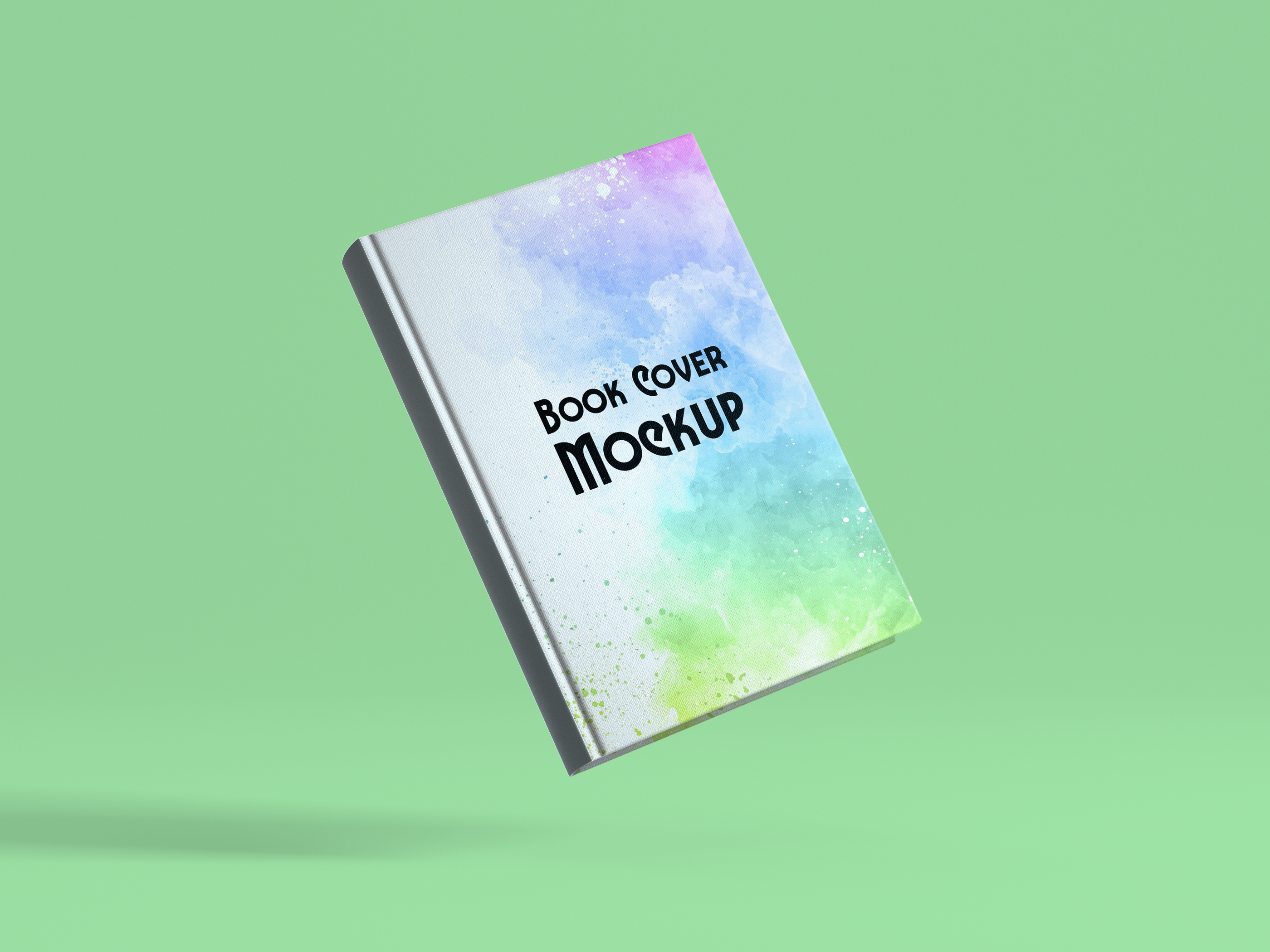 Flying-Book-Cover-Mockup free download
