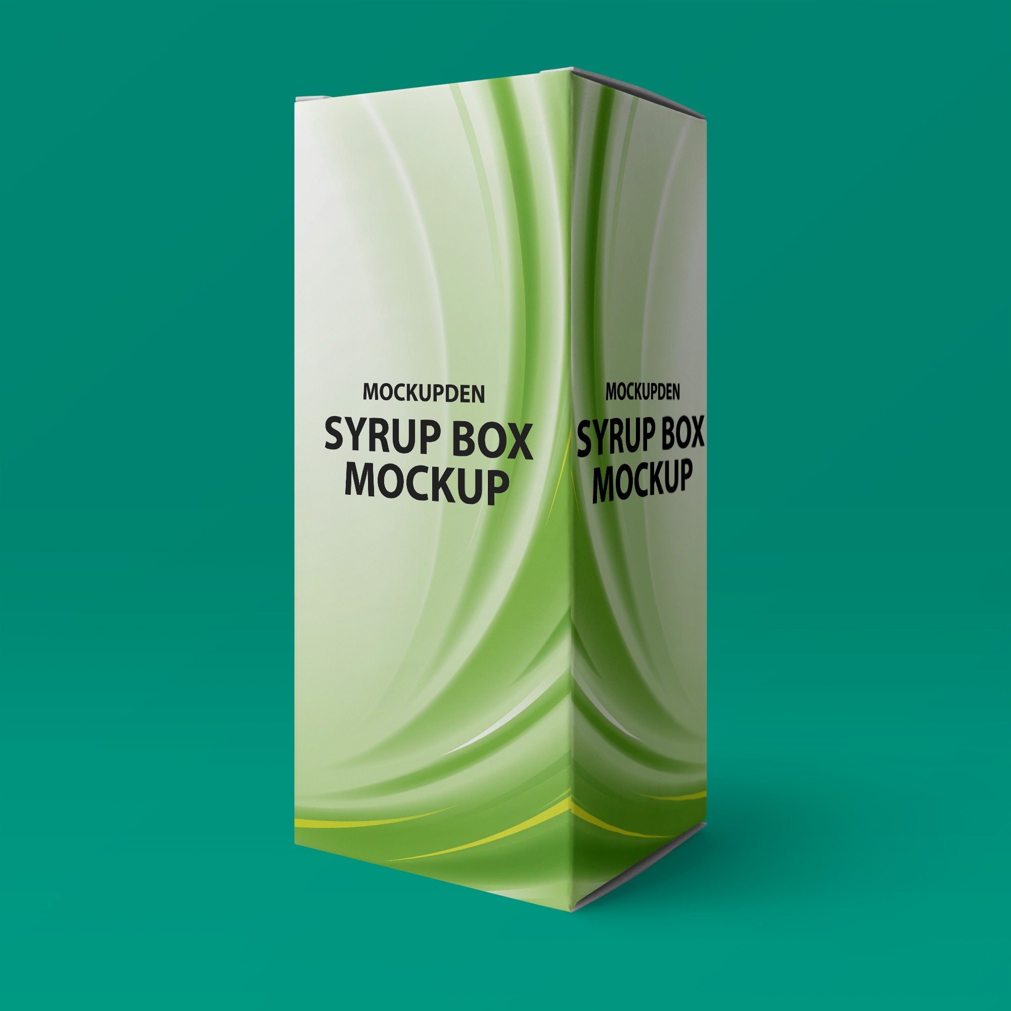 Syrup Box Packaging Mockup Free Download